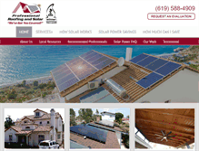 Tablet Screenshot of professionalroofingservices.com